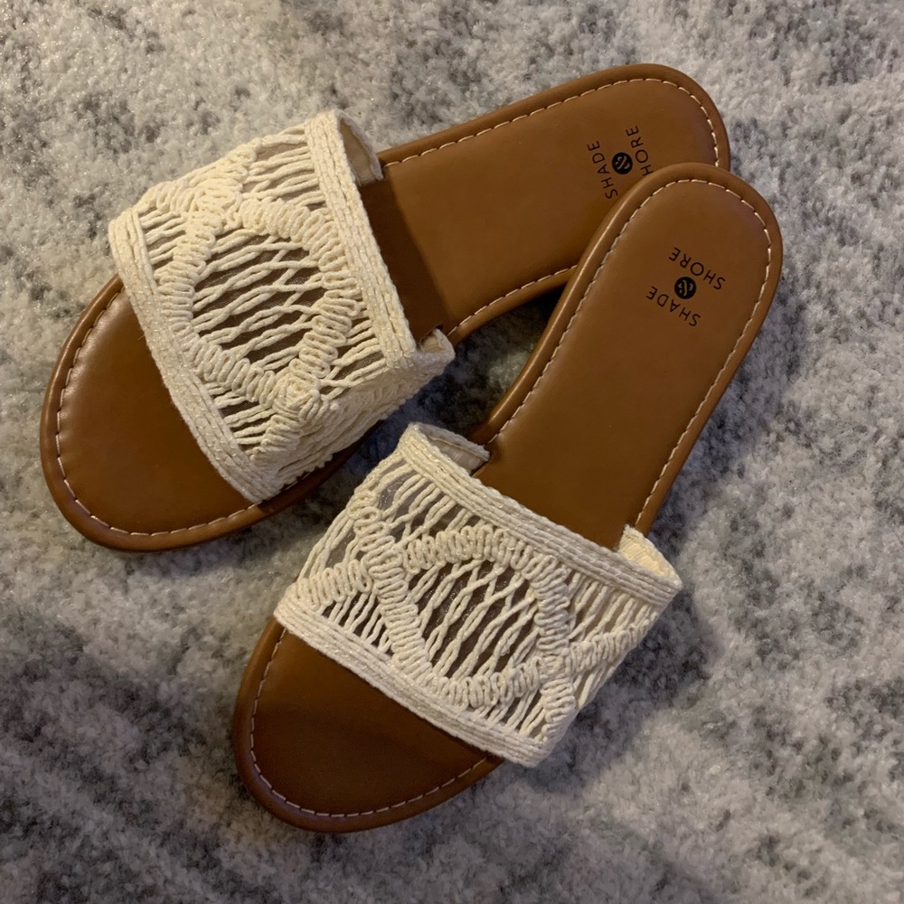 Knit Slide Sandals